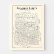 map of Childress Cou