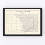 Deaf Smith County Vintage Map 1926