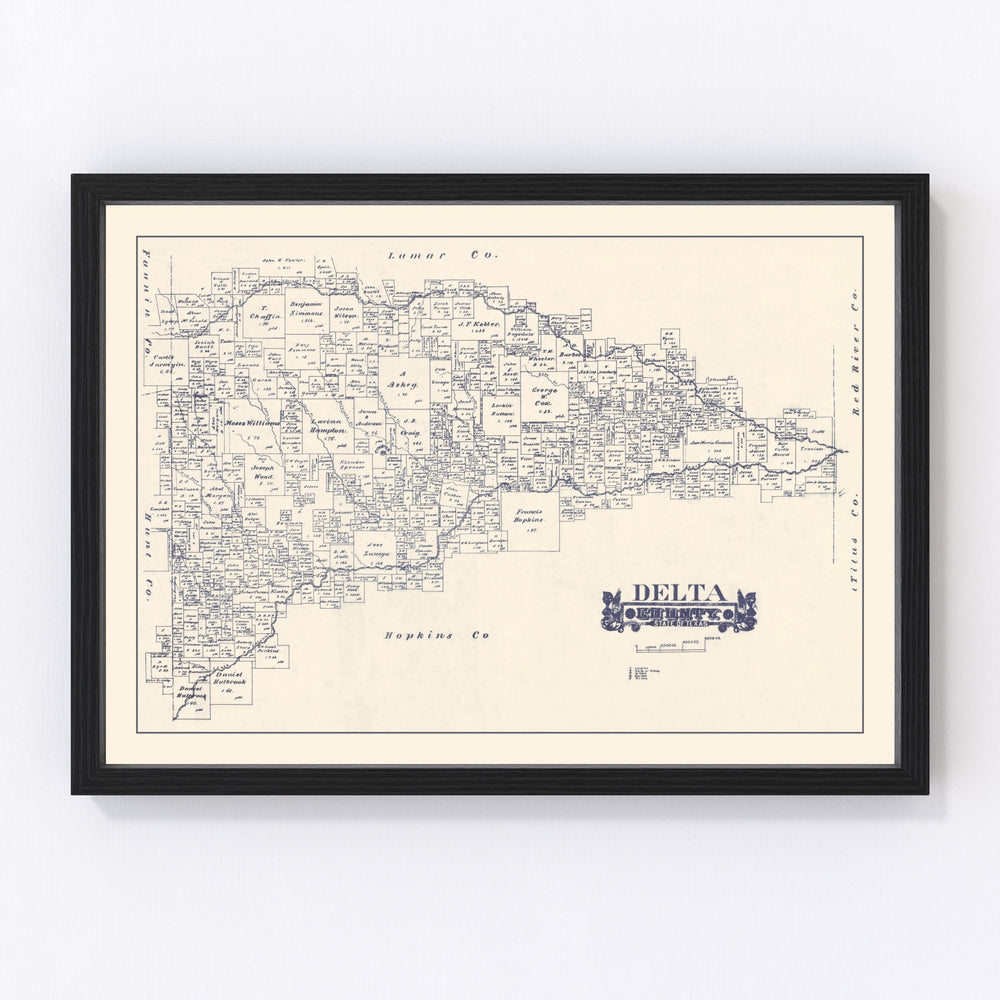 Delta County Vintage Map 1927