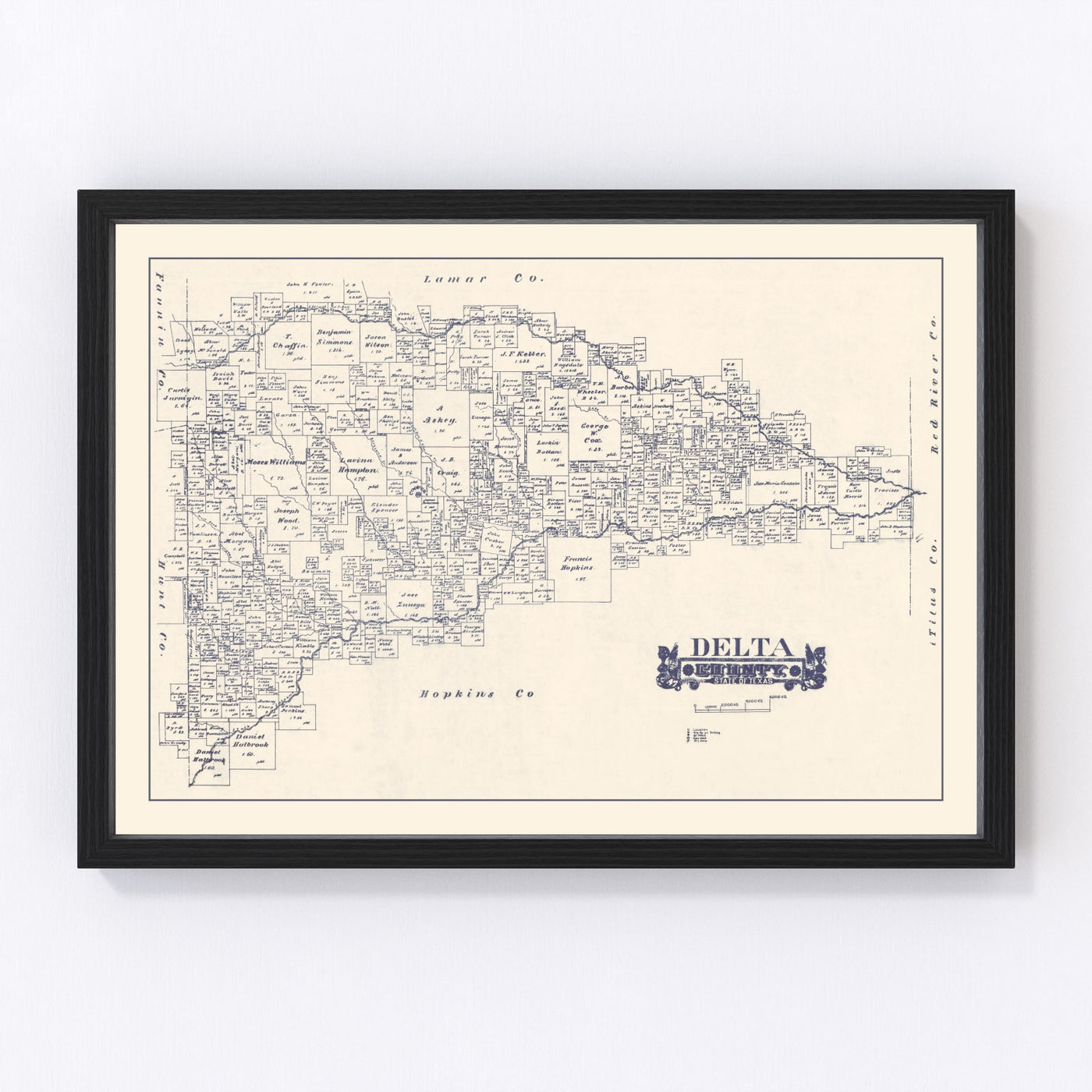 Delta County Vintage Map 1927