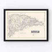 Delta County Vintage Map 1927