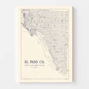 map of El Paso Count