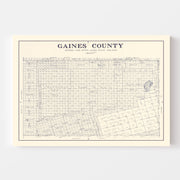 map of Gaines County