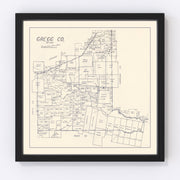 Gregg County Vintage Map 1927