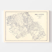 map of Hill County
