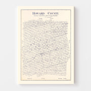 map of Howard County