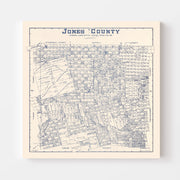 map of Jones County