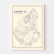 map of Karnes County
