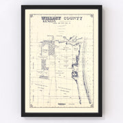 Kenedy County Vintage Map 1921