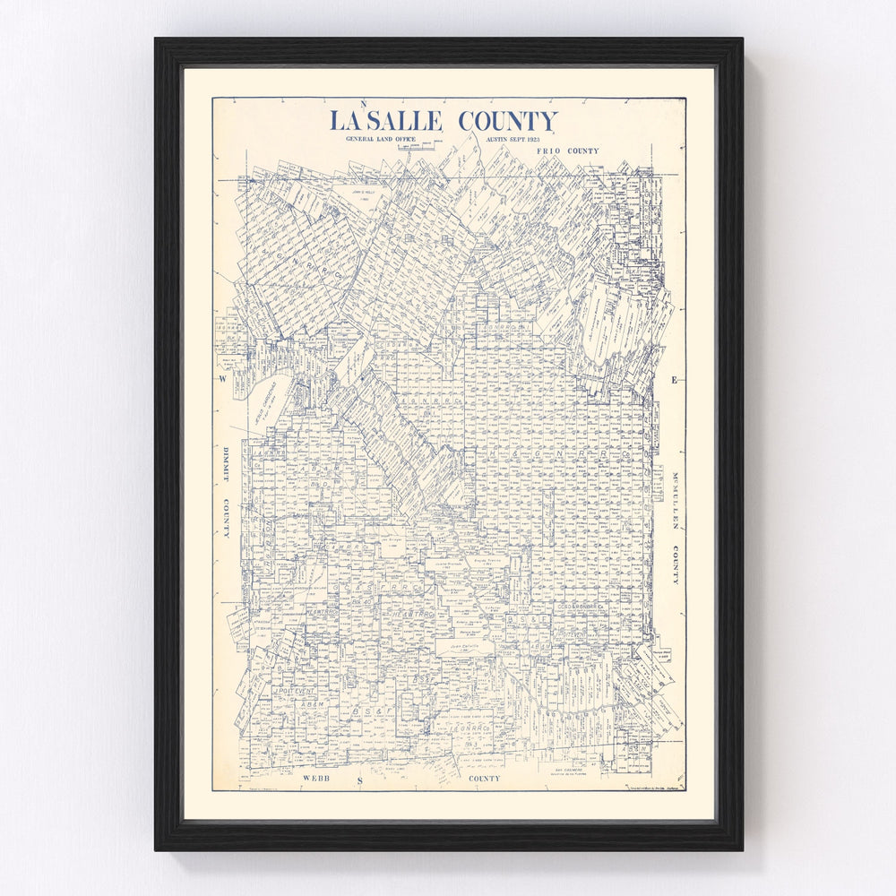La Salle County Vintage Map 1923