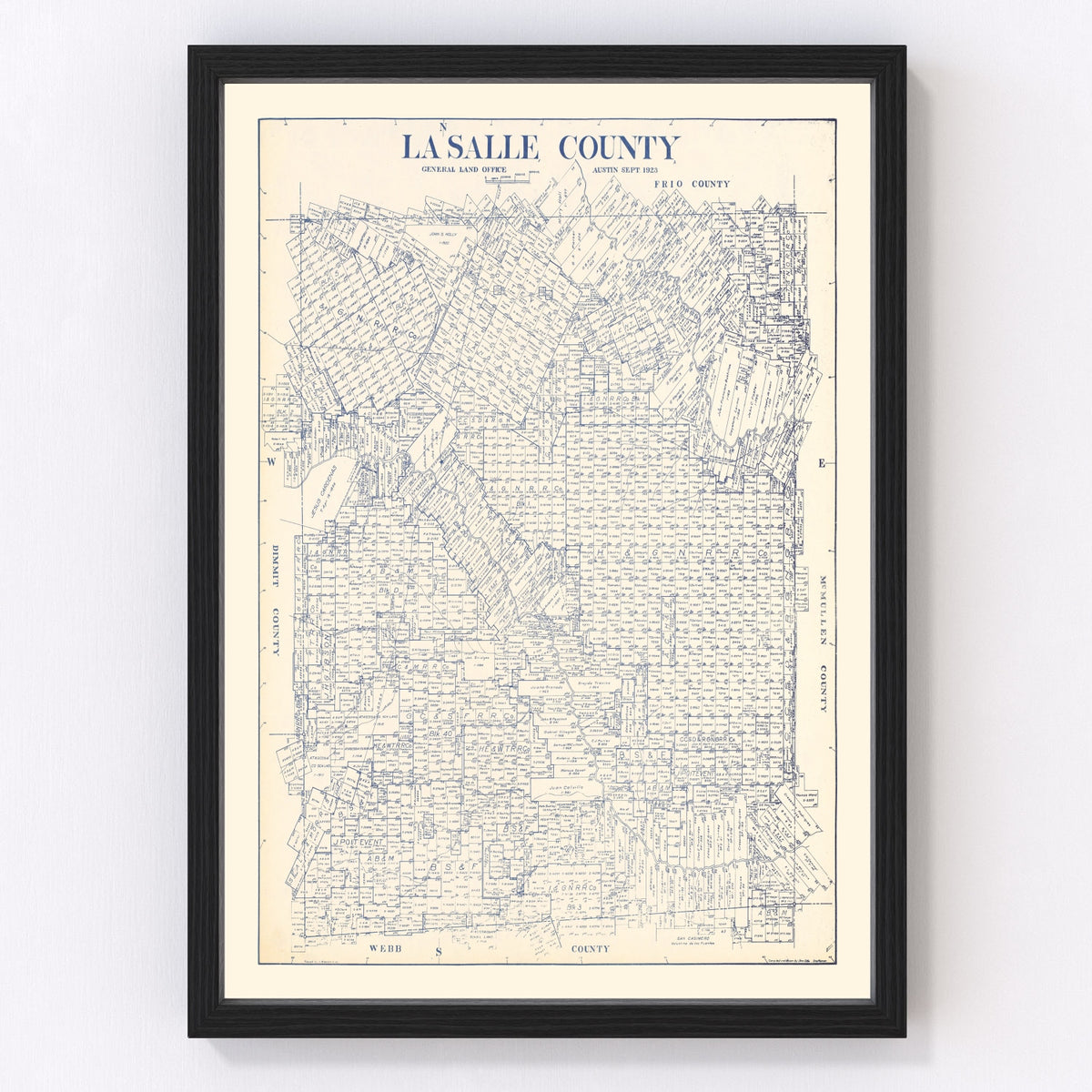 La Salle County Vintage Map 1923