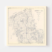map of Liberty Count