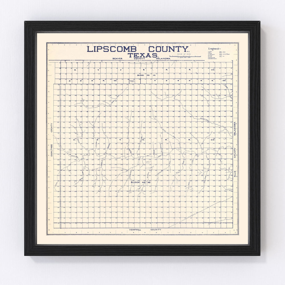 Limestone County Vintage Map 1927