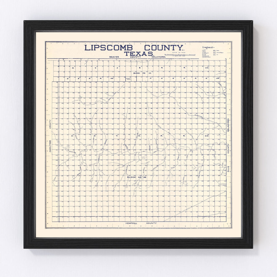 Limestone County Vintage Map 1927