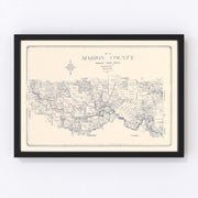 Marion County Vintage Map 1920