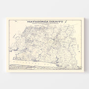 map of Matagorda Cou