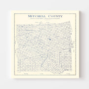 map of Mitchell Coun