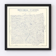 Mitchell County Vintage Map 1922