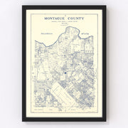 Montague County Vintage Map 1924