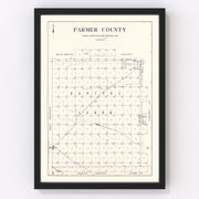 Parmer County Vintage Map 1926