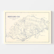 map of Refugio Count