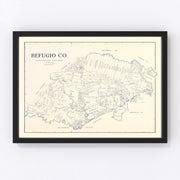 Refugio County Vintage Map 1921