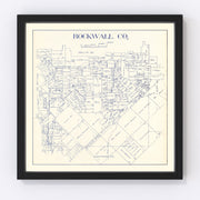 Rockwall County Vintage Map 1927