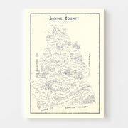 map of Sabine County