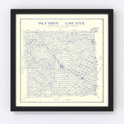 Scurry County Vintage Map 1921