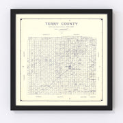 Terry County Vintage Map 1926