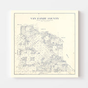 map of Van Zandt Cou