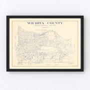 Wichita County Vintage Map 1924