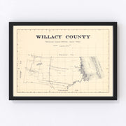 Willacy County Vintage Map 1921