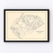 Wilson County Vintage Map 1921