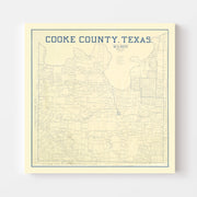 map of Cooke County