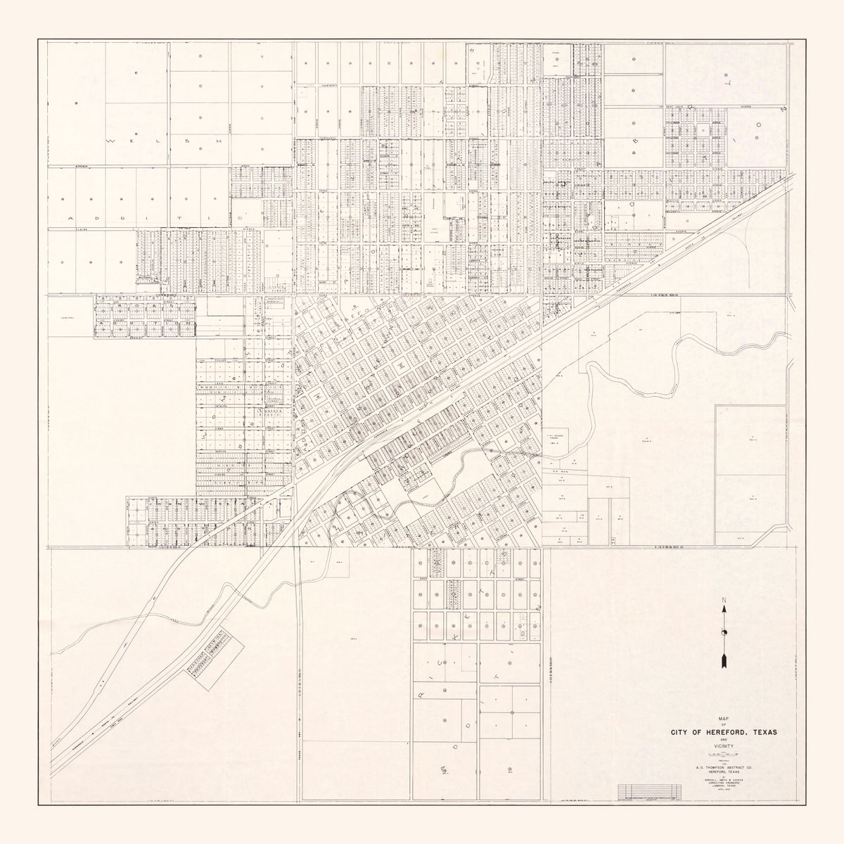 Preview of Vintage Map of Abilene, Texas 1930