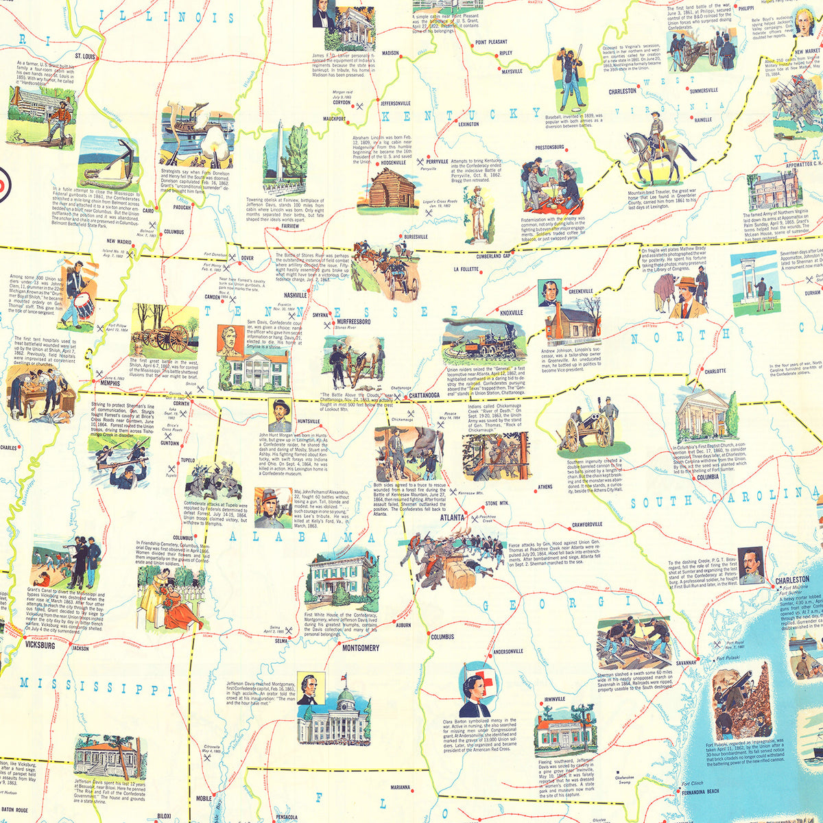 Restored historic details from the 1861 region map of County