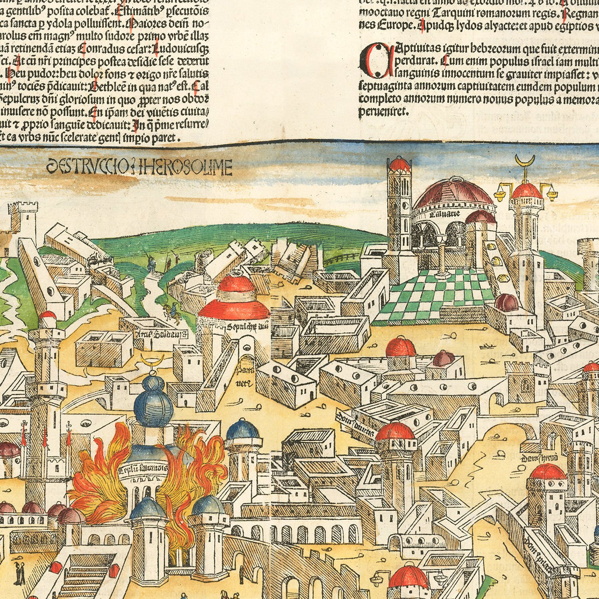 Restored historic details from the 1493 region map of County