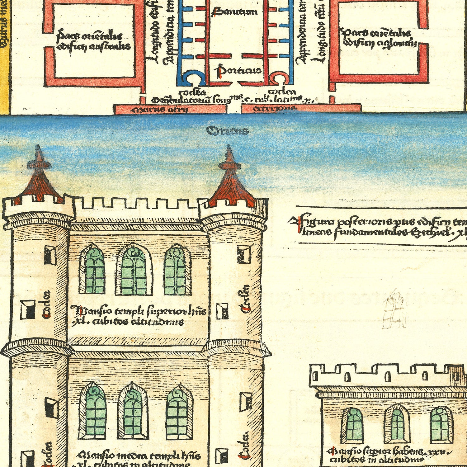 Restored historic details from the 1493 misc. attraction map of County