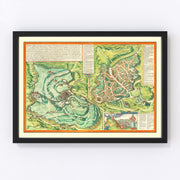 Jerusalem Vintage Map 1572