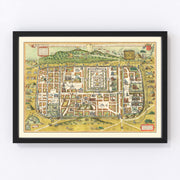 Jerusalem Vintage Map 1584