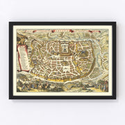Jerusalem Vintage Map 1648