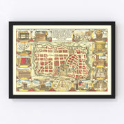 Jerusalem Vintage Map 1643