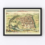 Jerusalem Vintage Map 1677