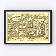 Jerusalem Vintage Map 1736