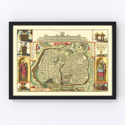 Jerusalem Vintage Map 1740