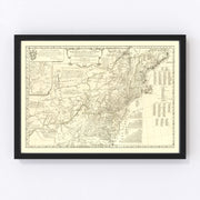 North America Vintage Map 1755