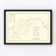 Delaware Bay Vintage Map 1776