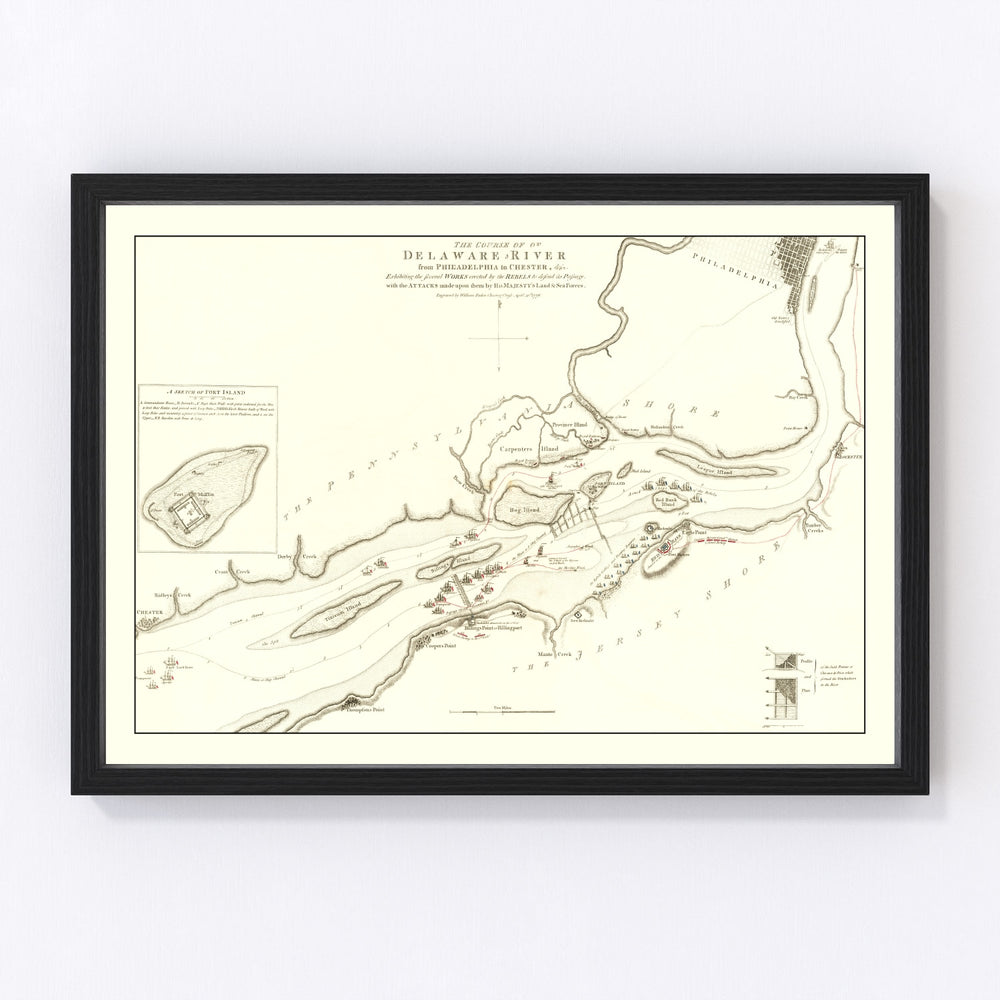New England Vintage Map 1778