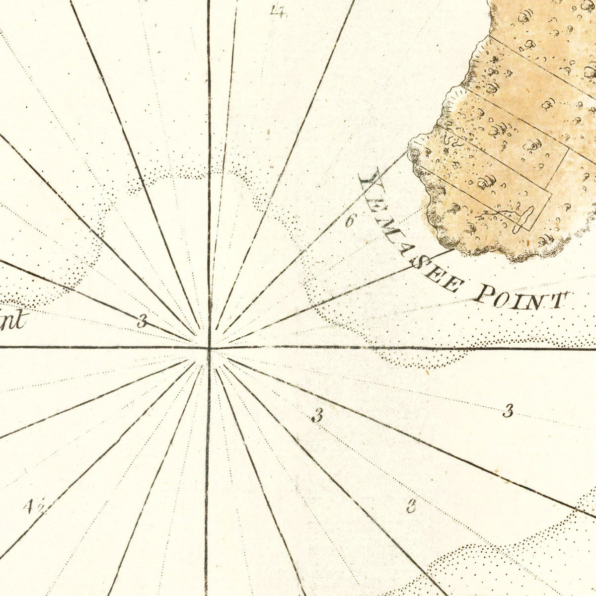 Restored historic details from the 1780 misc. attraction map of County, Florida